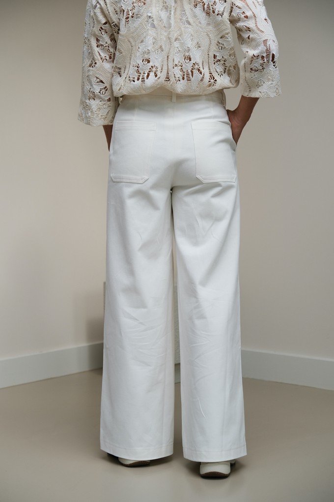 Moise Broek | Katoen Wit from Sûr Atelier