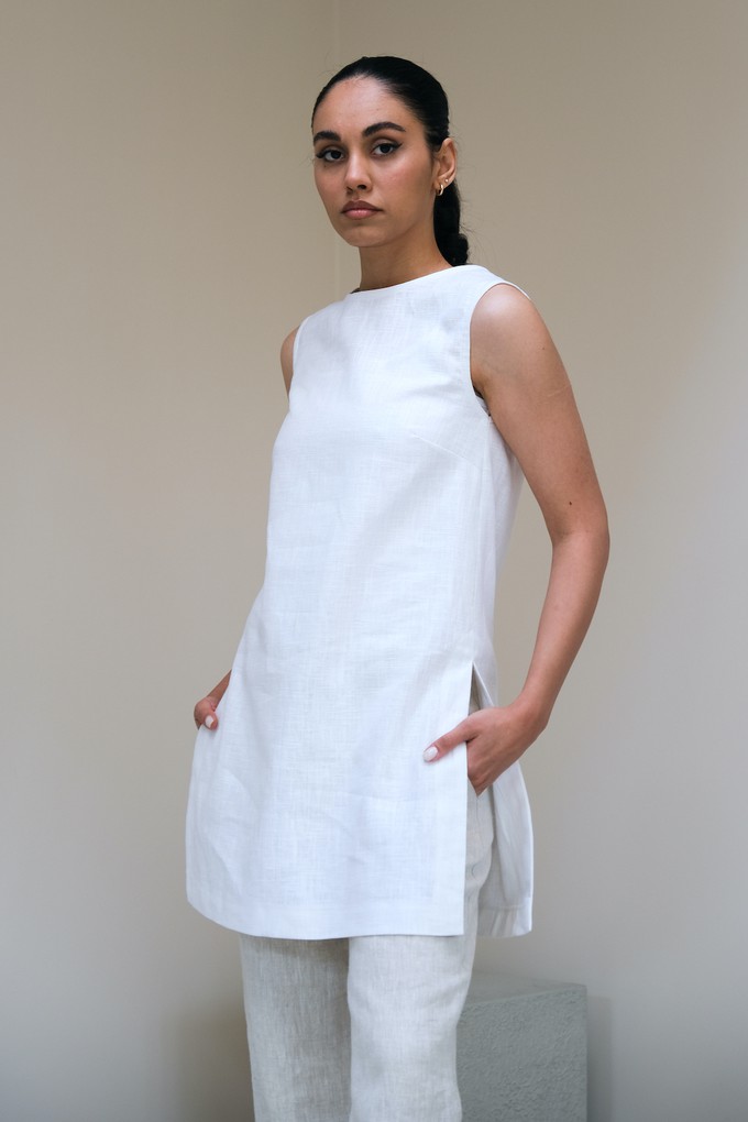 Alice Top | Duurzaam Linnen Wit from Sûr Atelier