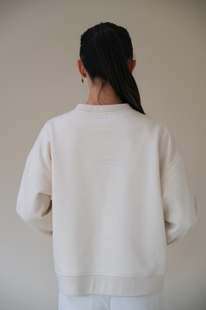 Bien Sûr Sweater | Bio Katoen Offwhite from Sûr Atelier