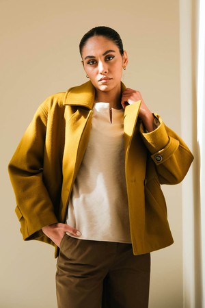 Lola Jas | Katoen Olijfgroen from Sûr Atelier