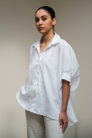 Duurzame Blouse | Linnen Wit from Sûr Atelier
