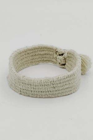 Weef armband | Knoop Naturel from Sûr Atelier
