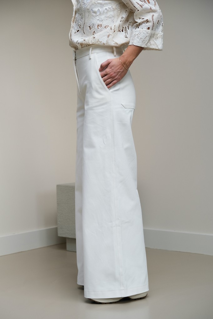 Moise Broek | Katoen Wit from Sûr Atelier