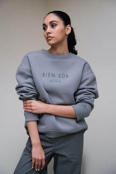 Bien Sûr Sweater | Bio Katoen Navy via Sûr Atelier