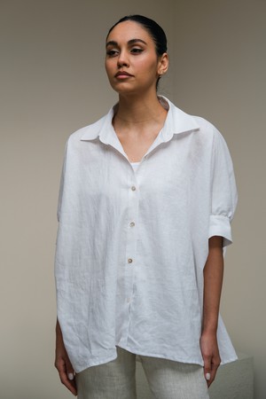 Duurzame Blouse | Linnen Wit from Sûr Atelier