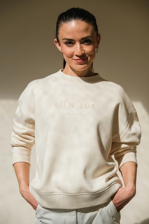 Bien Sûr Sweater | Bio Katoen Offwhite from Sûr Atelier