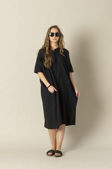 Anouk Jurk | Katoen Zwart van Sûr Atelier
