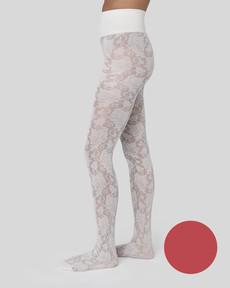 Lily Lace Tights via Swedish Stockings