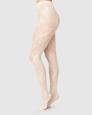 Rosa Lace Tights from Swedish Stockings