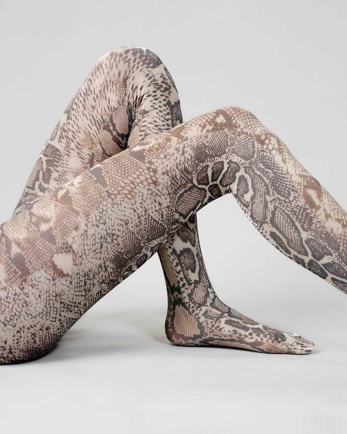 Sofia Snake Tights from Swedish Stockings