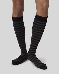 Britta Cotton Stripe Knee-Highs via Swedish Stockings