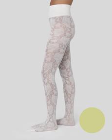 Lily Lace Tights via Swedish Stockings