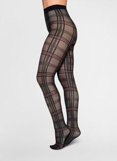 Lotta Check Tights via Swedish Stockings