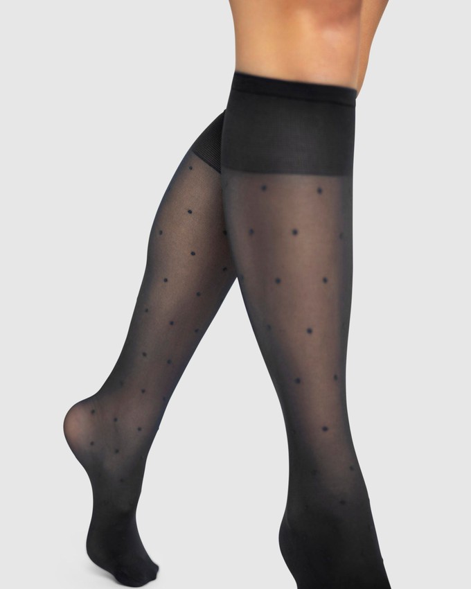 Doris Dots Knee-Highs from Swedish Stockings