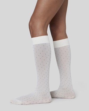 Eira Petite Dots Knee-Highs from Swedish Stockings