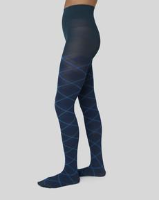 Franka Check Tights via Swedish Stockings