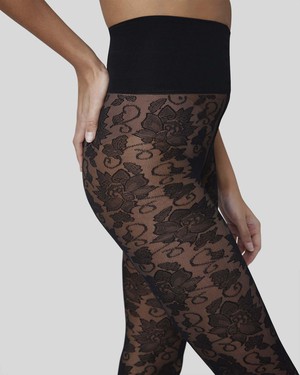 Lily Lace Tights from Swedish Stockings
