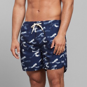 Zwemshorts Sandhamm Brushed Waves Navy from The Blind Spot