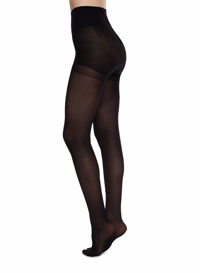 Anna Control Top Panty Zwart 40 Denier from The Blind Spot