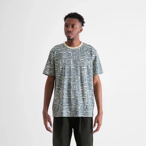 T-Shirt Stockholm Wave Tiles Blue from The Blind Spot