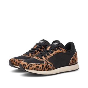 Woden | Ronja Sneakers Cowhair Leopard Black from The Blind Spot