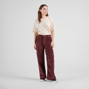 Workwear Broek Vara Workwear Corduroy Fig Red from The Blind Spot