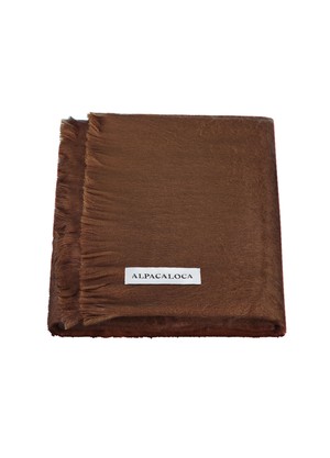 Alpaca Loca Sjaal Chocolate Brown from The Blind Spot