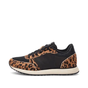 Woden | Ronja Sneakers Cowhair Leopard Black from The Blind Spot