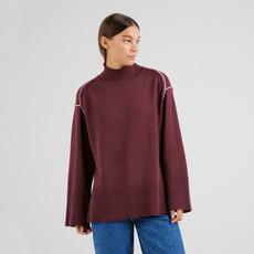 Dedicated | Sweater Sangis Fig Red via The Blind Spot