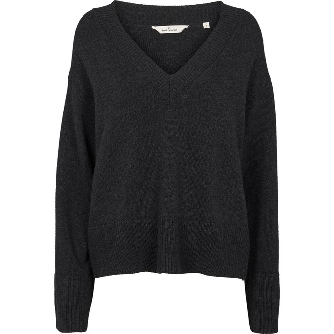 Sweater Cady V Neck Dark Grey from The Blind Spot