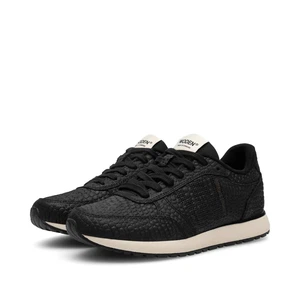 Woden | Ronja Sneakers Croco Black from The Blind Spot