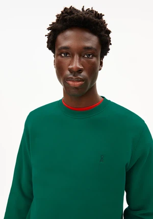 Armedangels Sweater Baaro Fleece Emerald Green from The Blind Spot