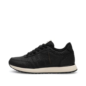 Woden | Ronja Sneakers Croco Black from The Blind Spot