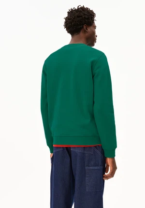 Armedangels Sweater Baaro Fleece Emerald Green from The Blind Spot