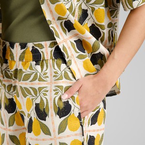 Shorts Aspudden Lemon Tiles Oat Wit from The Blind Spot