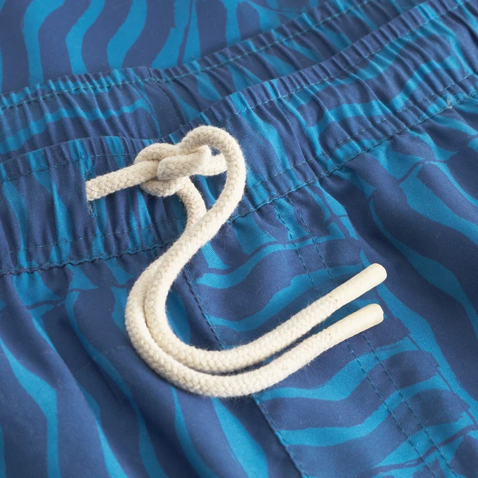 Zwemshorts Sandhamm Wave Tiles Blue from The Blind Spot