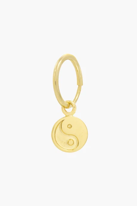 Yin Yang Coin Oorbel Goud from The Blind Spot