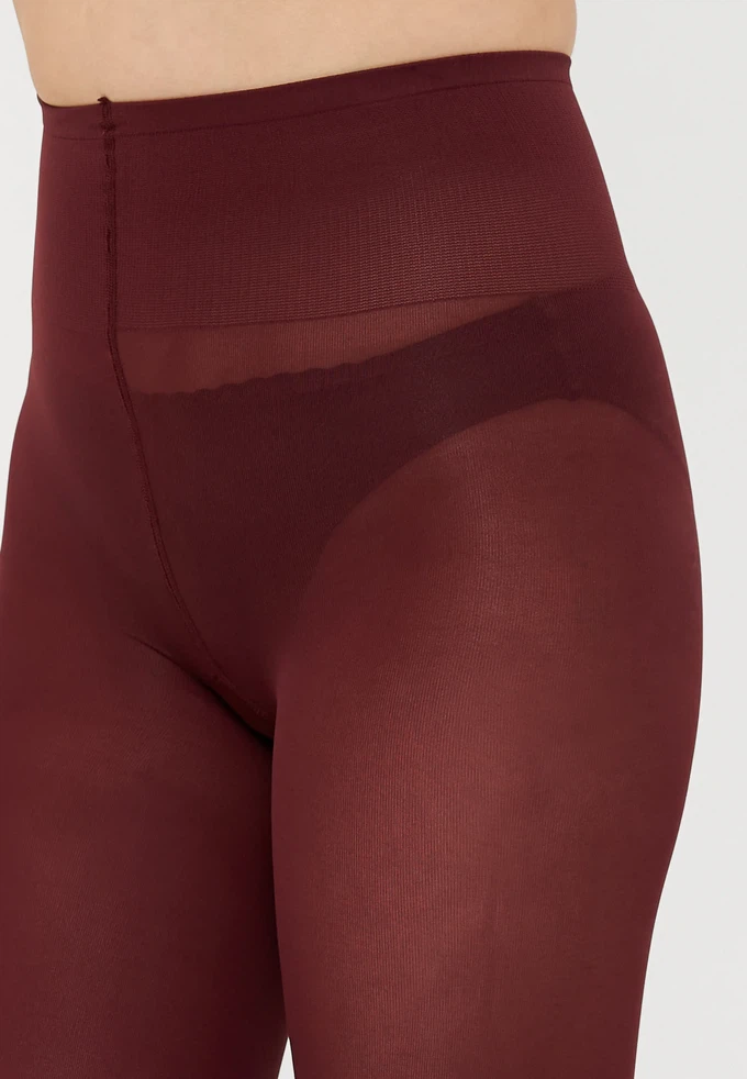 Olivia Premium Panty 60 Denier Deep Red from The Blind Spot