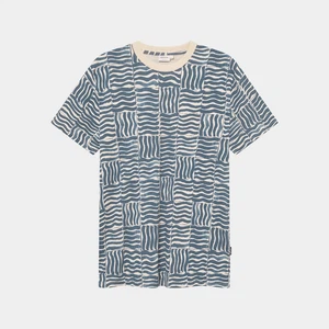 T-Shirt Stockholm Wave Tiles Blue from The Blind Spot