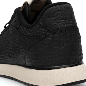 Woden | Ronja Sneakers Croco Black from The Blind Spot