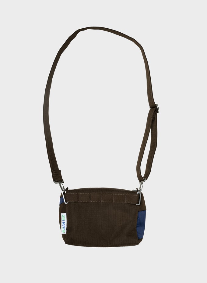 Susan Bijl | The New Bum Bag Dark Mud & Navy Small from The Blind Spot