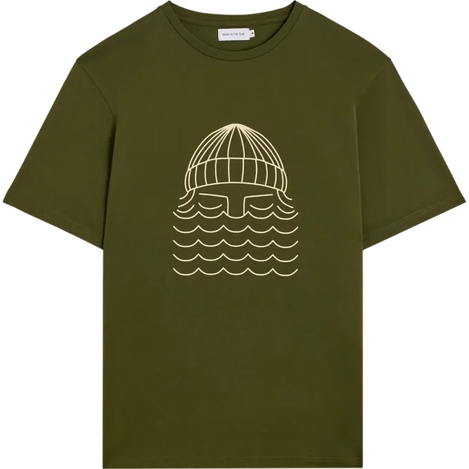 T-shirt To the Sea Olive from The Blind Spot