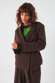 Jacket Iratz Dark Brown via The Blind Spot
