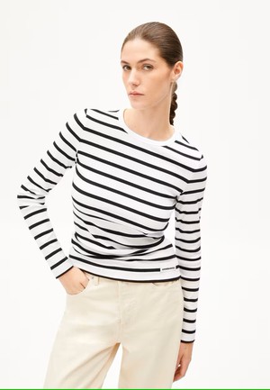 Top Maywaa Stripes Wit Zwart from The Blind Spot
