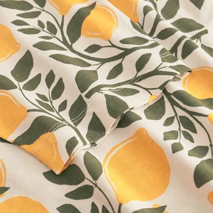 T-shirt Vadstena Lemon Branches Wit from The Blind Spot