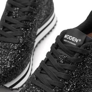 Woden | Ronja Sneakers Plateau Glitter Black from The Blind Spot