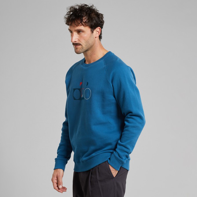Sweatshirt Malmoe Primary Bike Midnight Blue from The Blind Spot