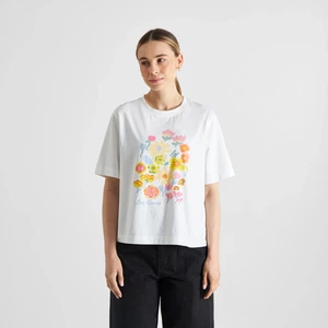 T-shirt Vadstena Les Fleurs Wit from The Blind Spot