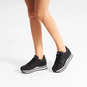 Woden | Ronja Sneakers Plateau Glitter Black from The Blind Spot
