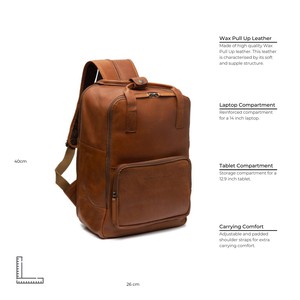 Leather Backpack Cognac Belford - The Chesterfield Brand from The Chesterfield Brand